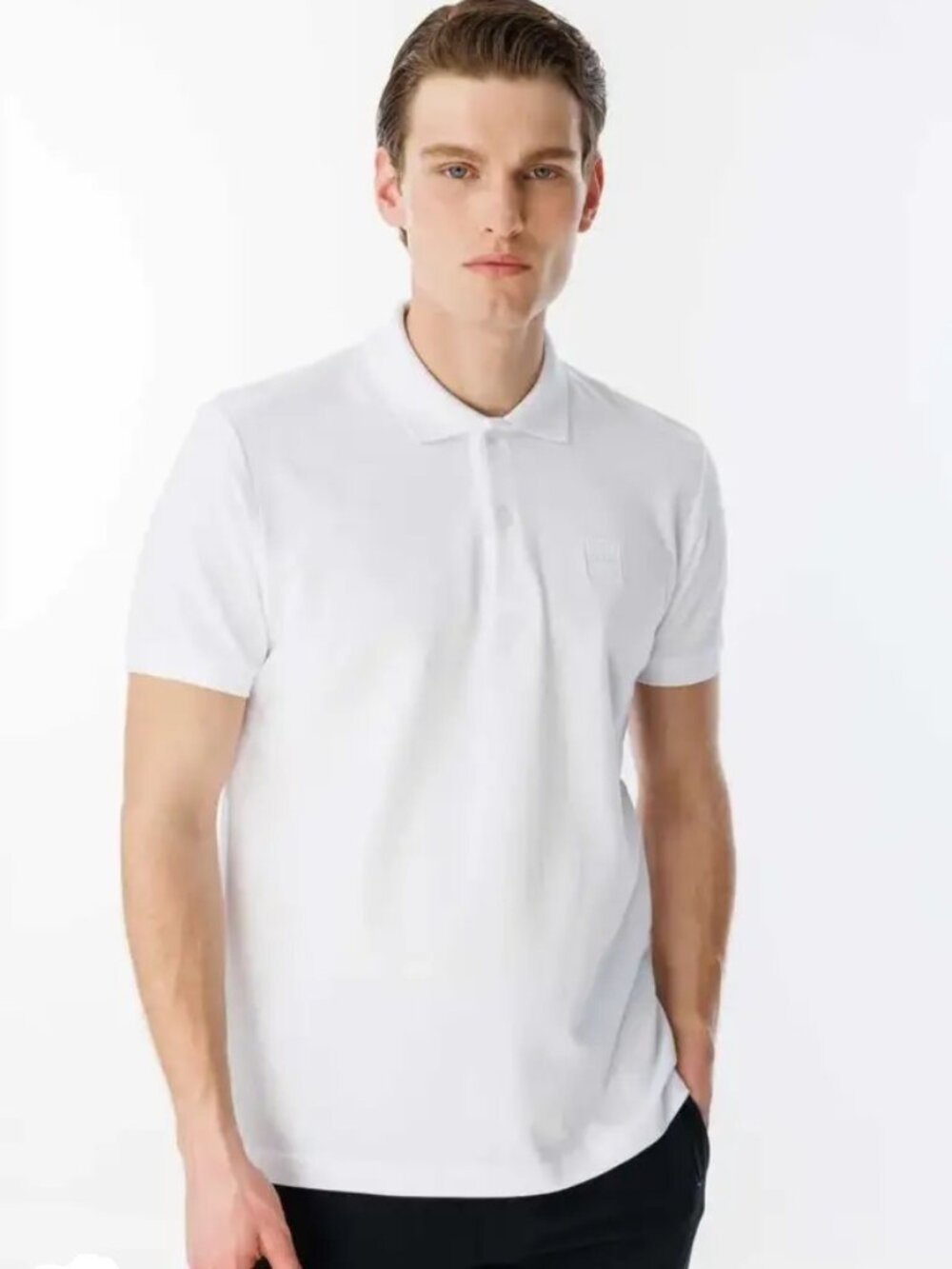 Stunning Men's White Polo Shirt